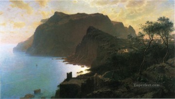 カプリ島からの海の風景 ウィリアム・スタンリー・ハセルティーン・ビーチ Oil Paintings